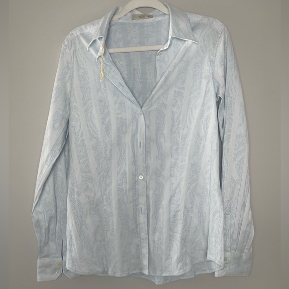 ETRO Spa | Via Spartaco 3 Button Down Damask Jacquard Dress Shirt Made in Italy - Picture 1 of 8